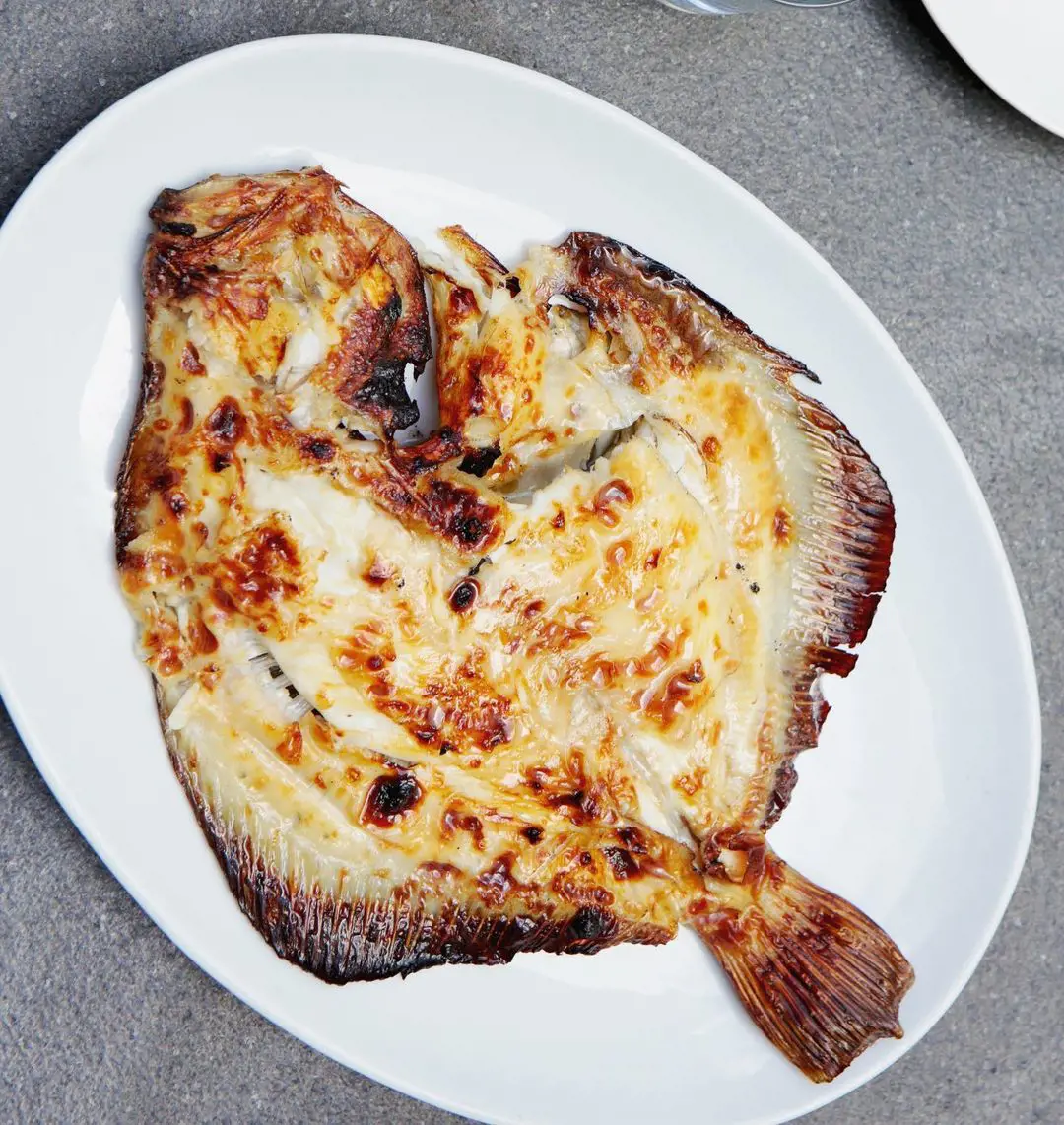 Whole Grilled turbot