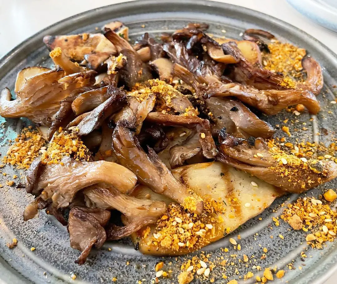 Grilled Oyster mushrooms