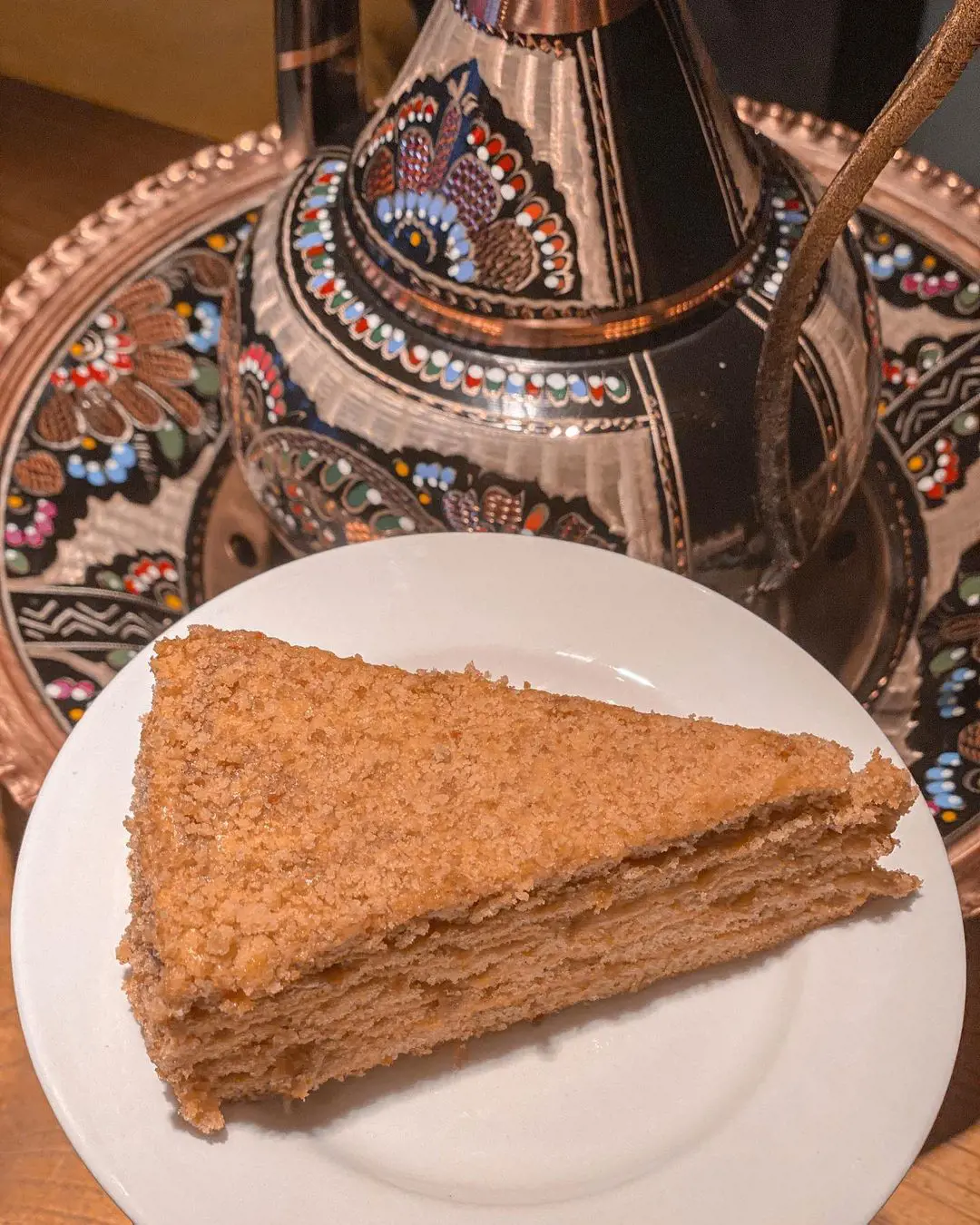 home-made & mouth-watering honey cake