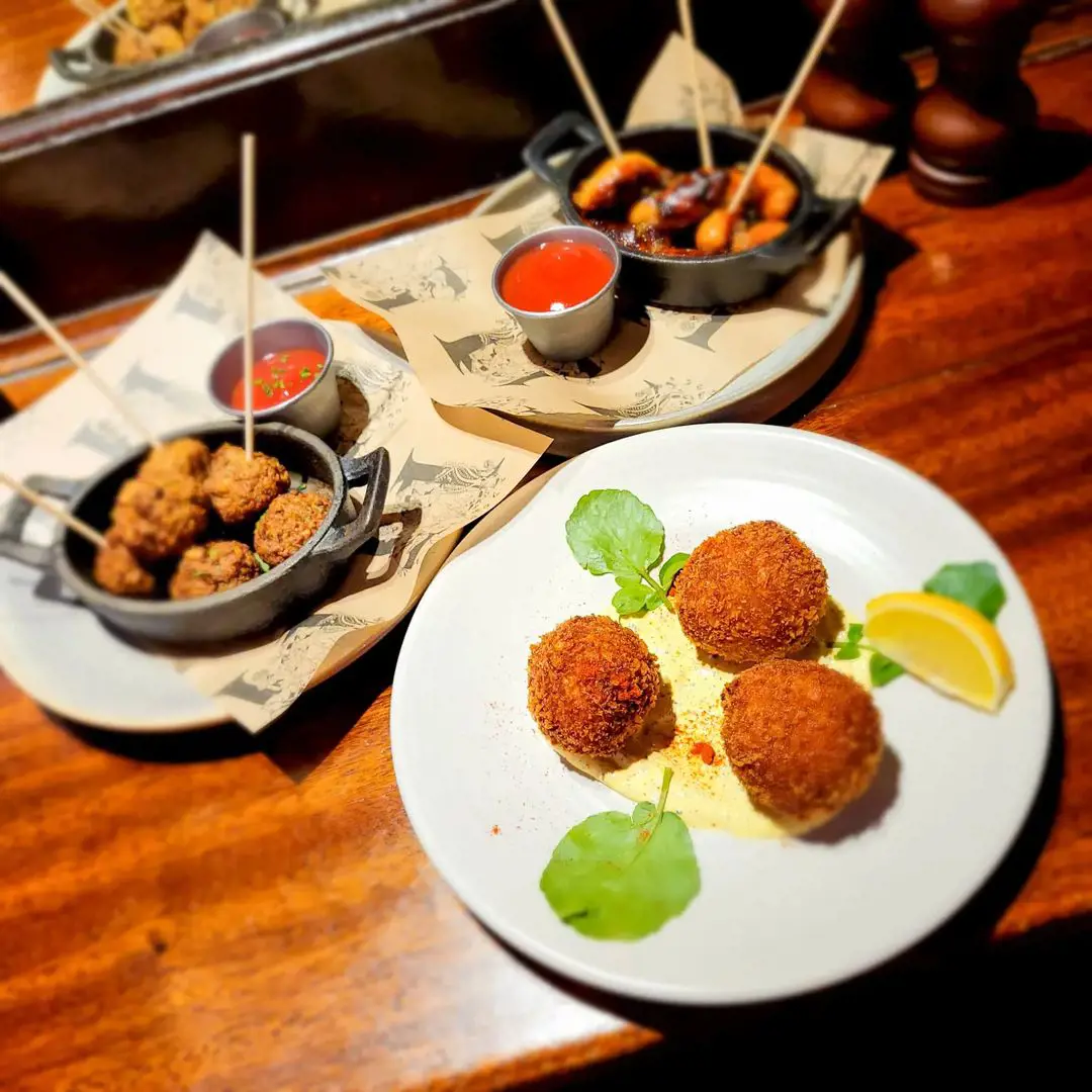 Mediterranean Falafel, Smoked Haddock Croquettes and Warwickshire Whizzers
