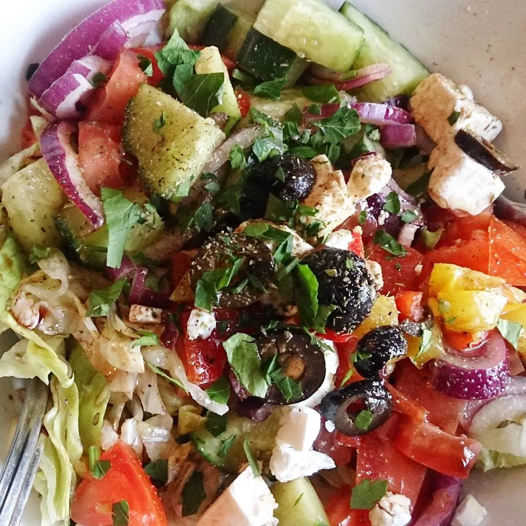 crispy fresh Greek salad