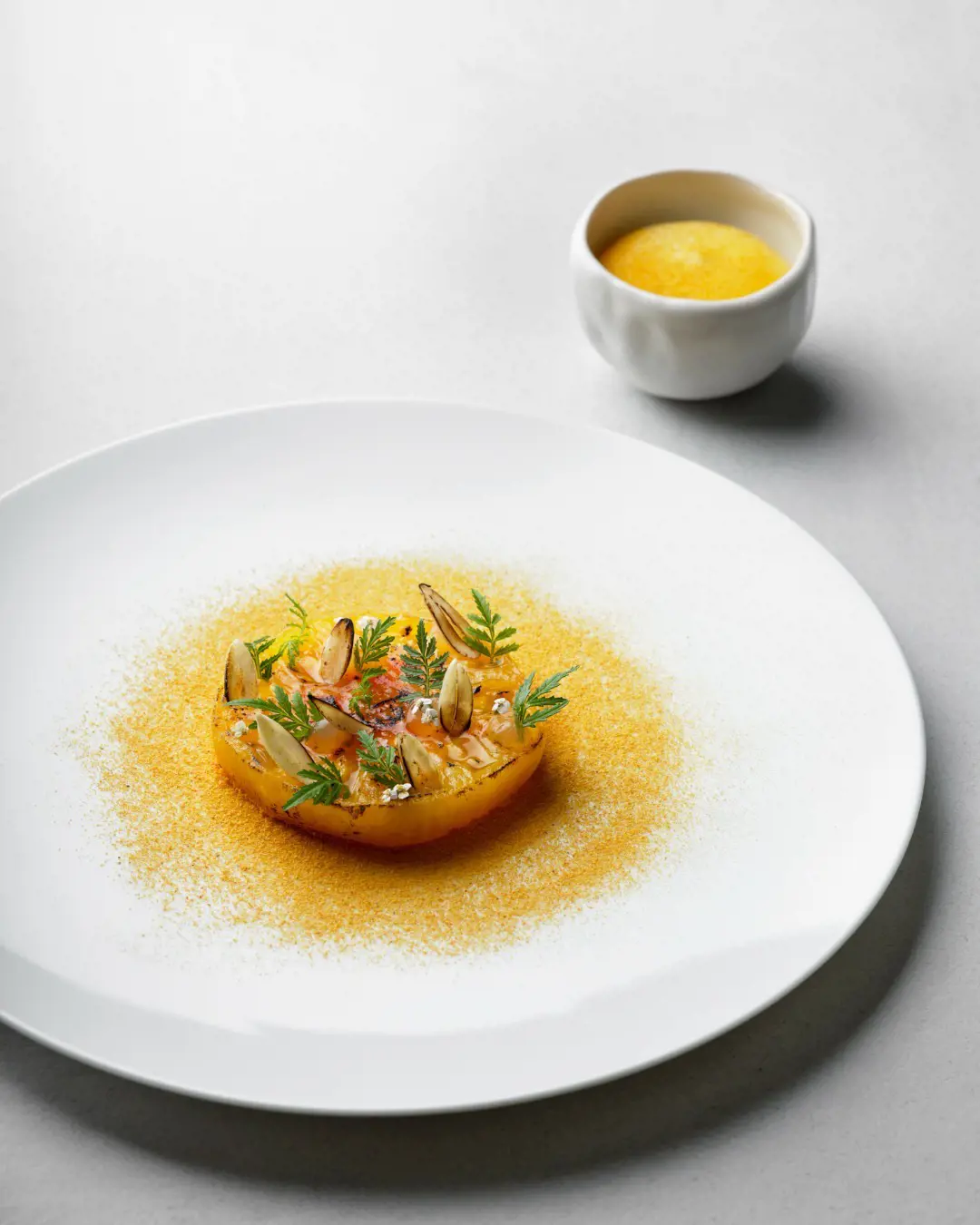 Heritage Tomato | Marinated with Nikka whisky, Tagette and mint ice cream