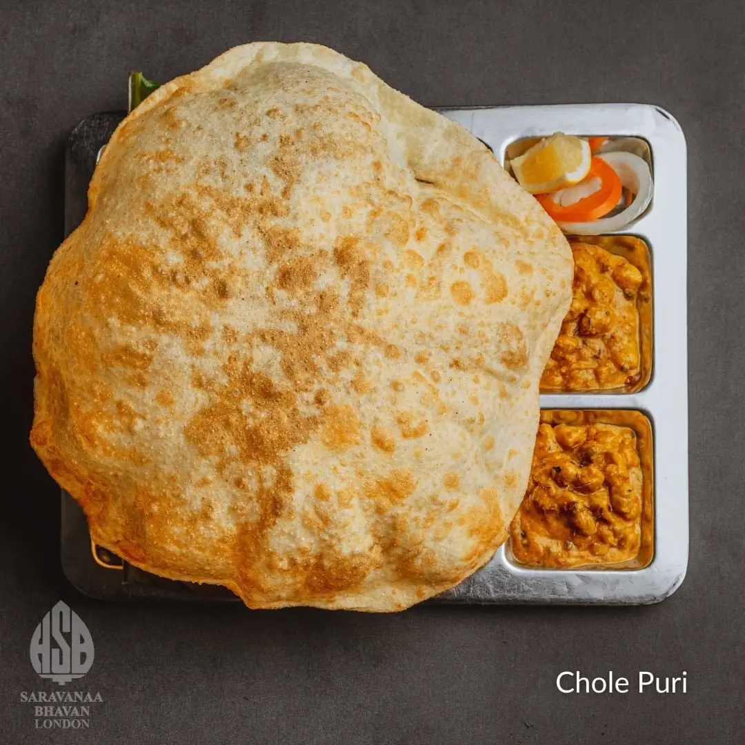 Chole and hot soft Puri