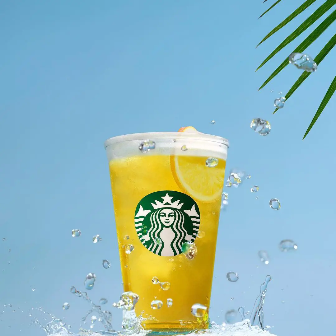 Orange Mango Starbucks Refresha Drink
