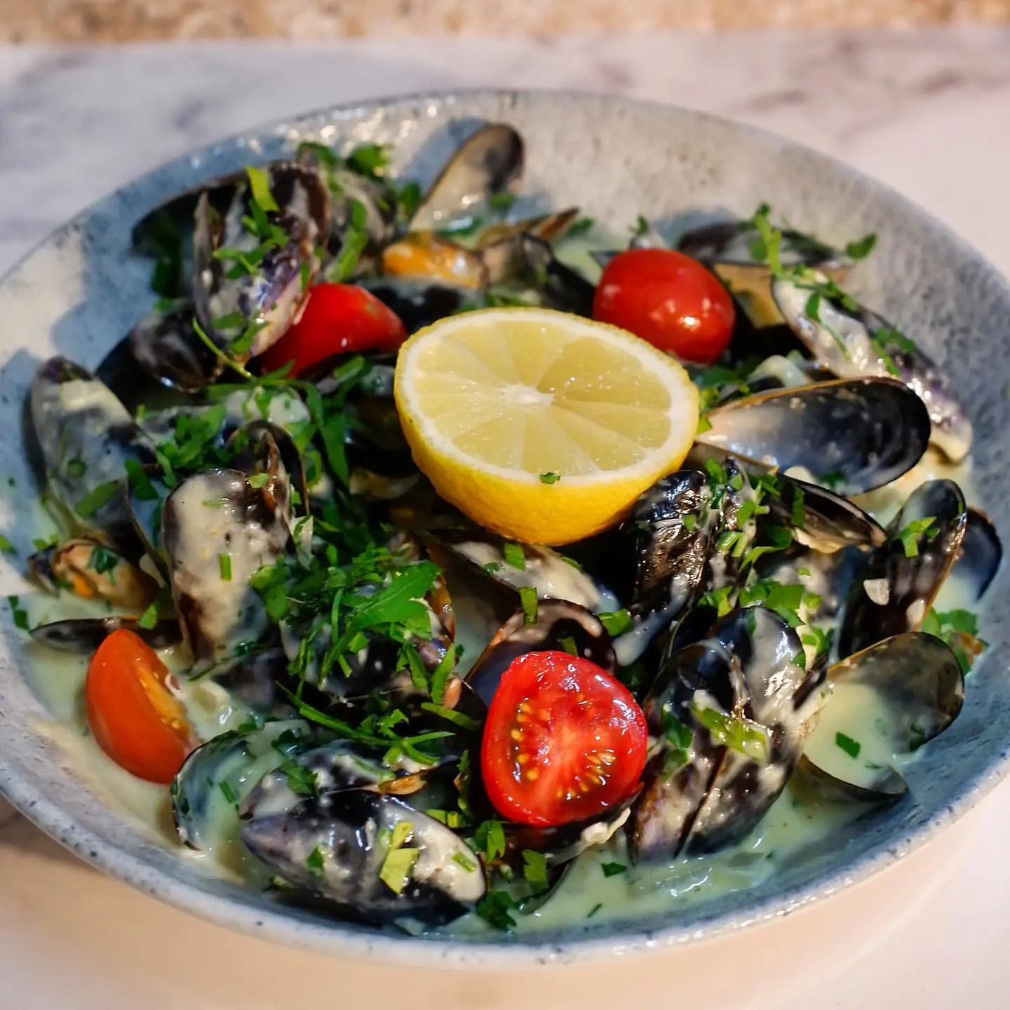 marinated mussels