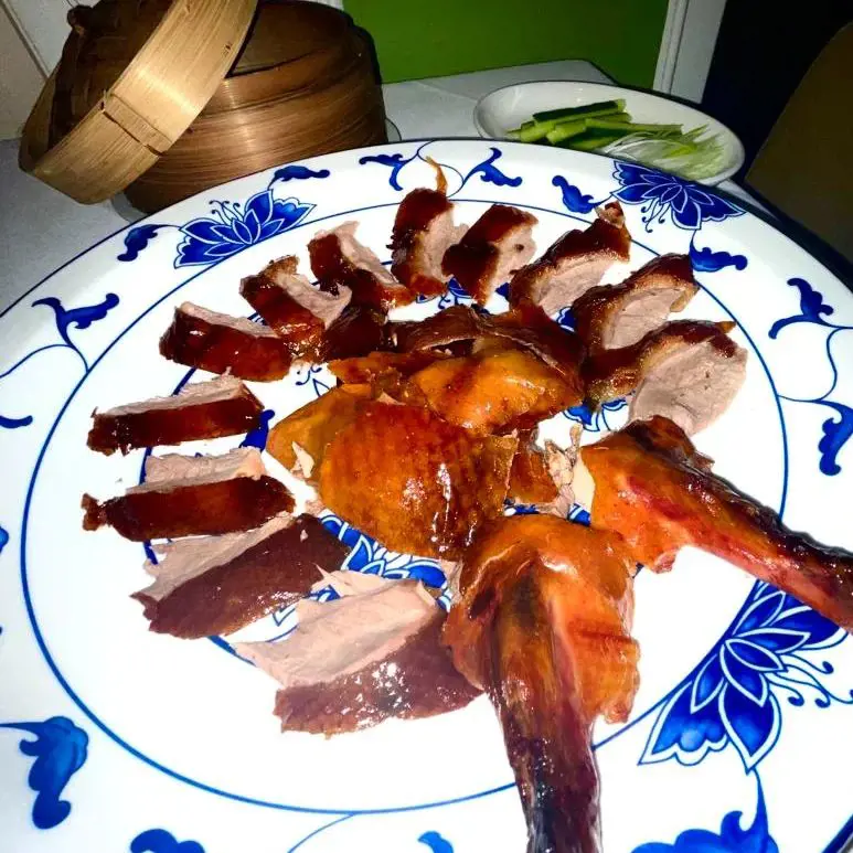 Cantonese style whole roast duck