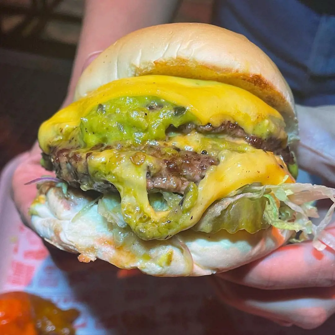 The Green Chili Cheeseburger