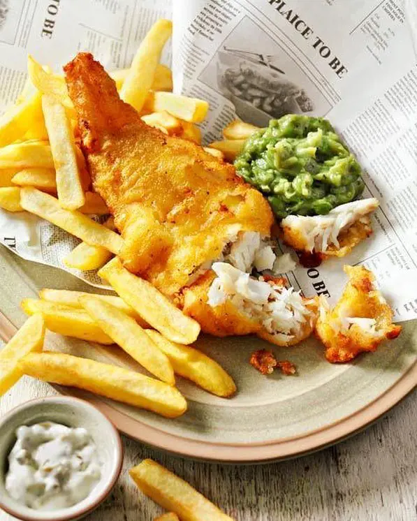 Delicious Freshly Cooked Fish & Chips 