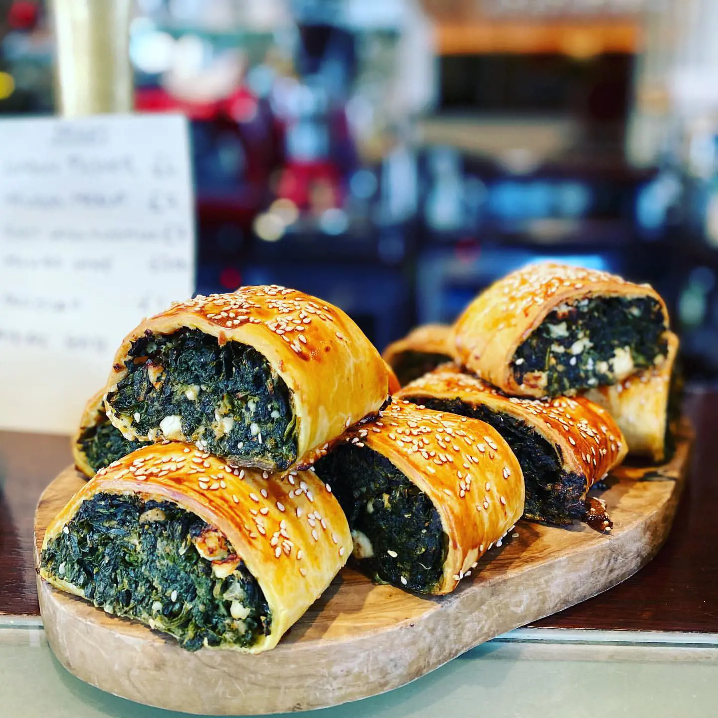 giant spinach and feta rolls 