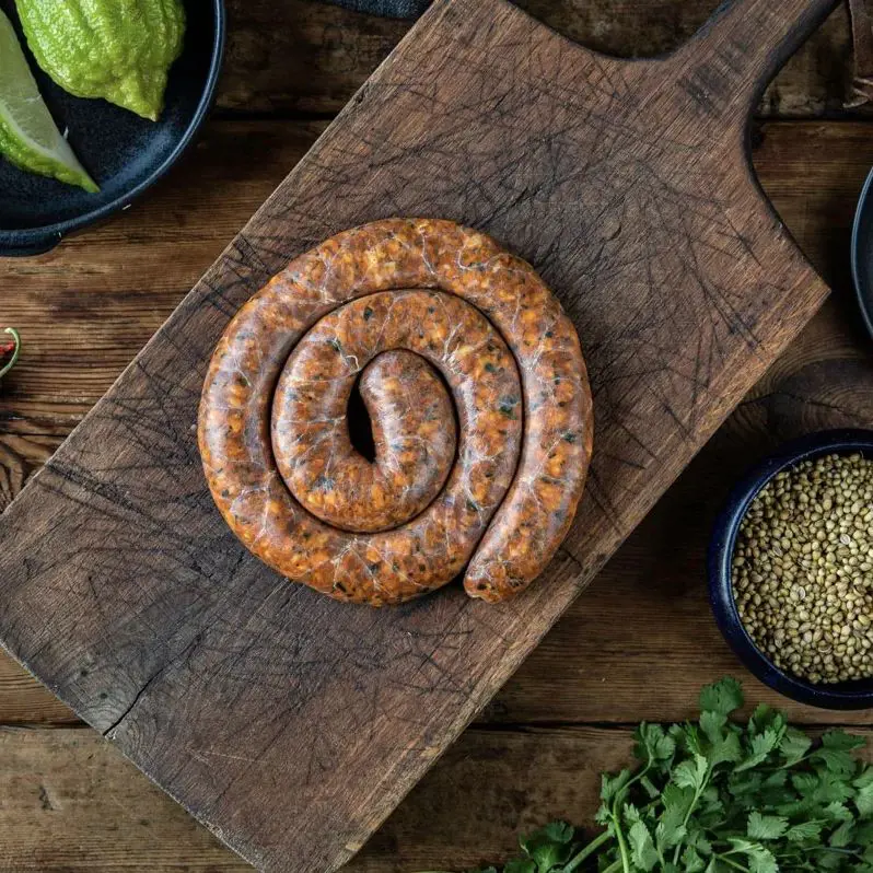 Northern Thai red curry herbal sausage