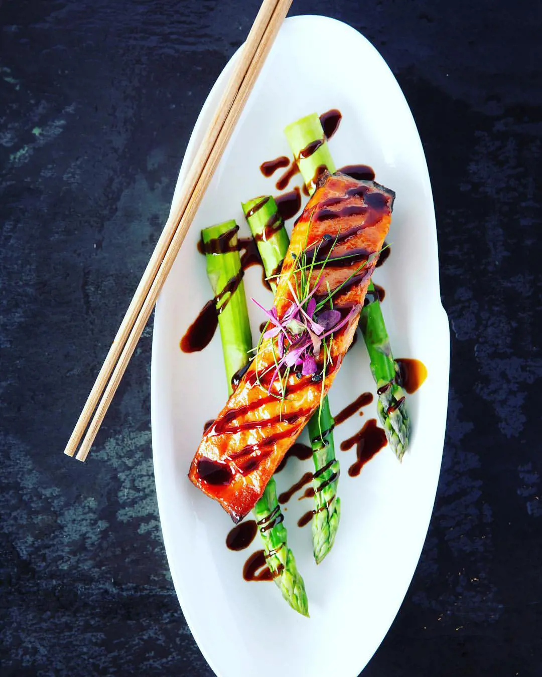 Grilled sweet miso salmon